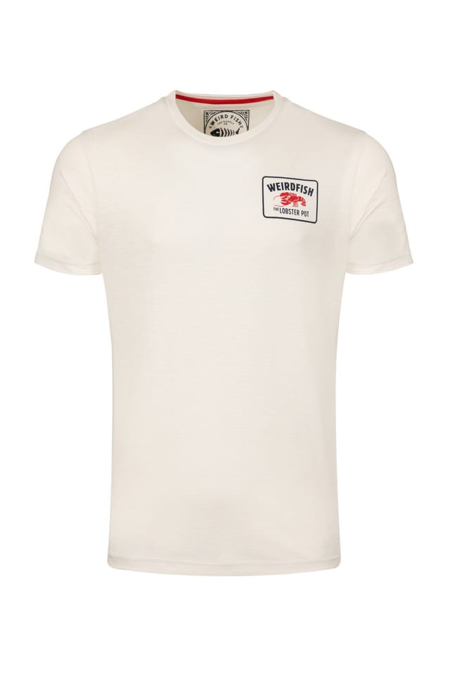 Weird Fish Weird Fish Men's Lobster Pot Graphic T-Shirt in Off-White - 2