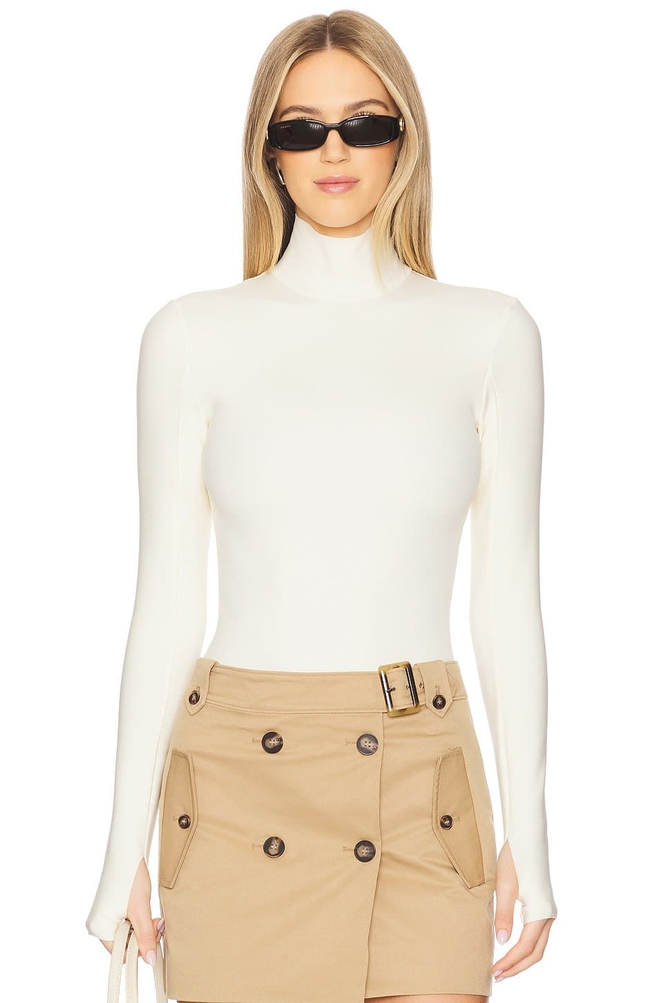 revolve Neoprene Turtleneck Bodysuit
