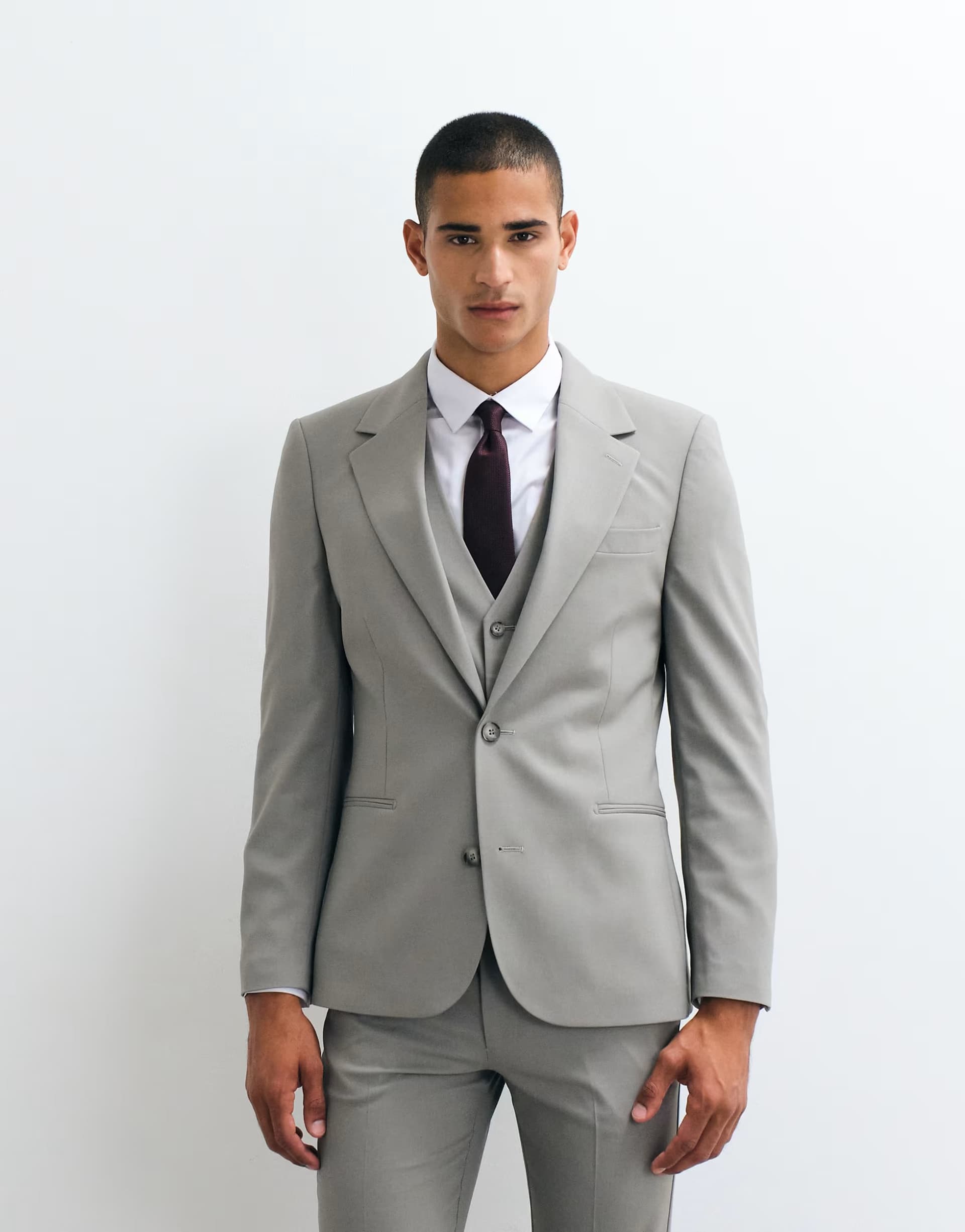 ASOS ASOS DESIGN skinny suit jacket in grey
