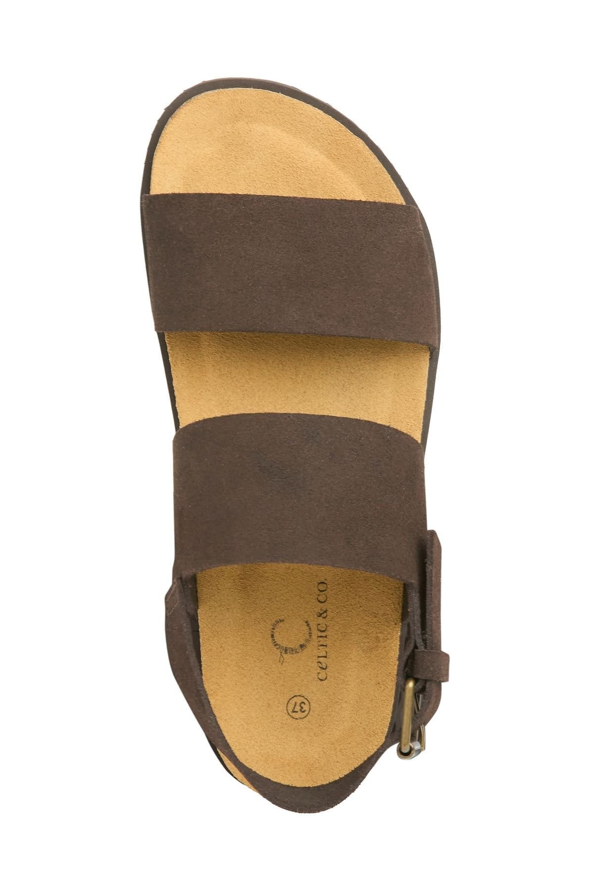 Celtic & Co Celtic & Co Women's Double Strap Sandal in Dark Brown - 4