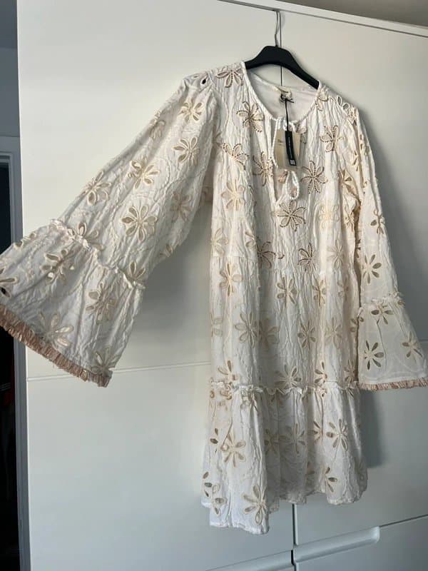 River Island River island boho style flower embroidery dress