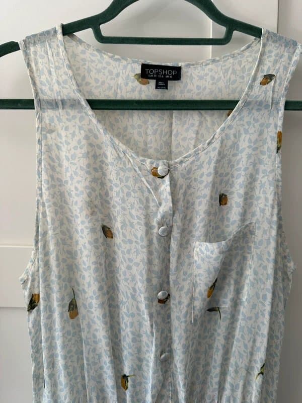Topshop Topshop Chiffon Floral Shirt Dress 10