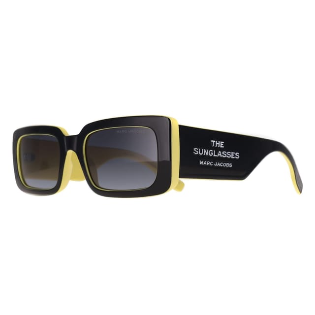 Marc Jacobs Marc Jacobs Women's Rectangle Black Yellow Dark Grey Gradient MARC 804/S - 2