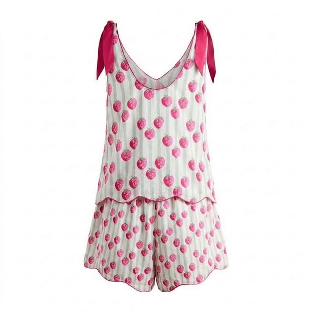 Cath Kidston Cath Kidston Women's Berries Pyjama Set in Pale Green - 2
