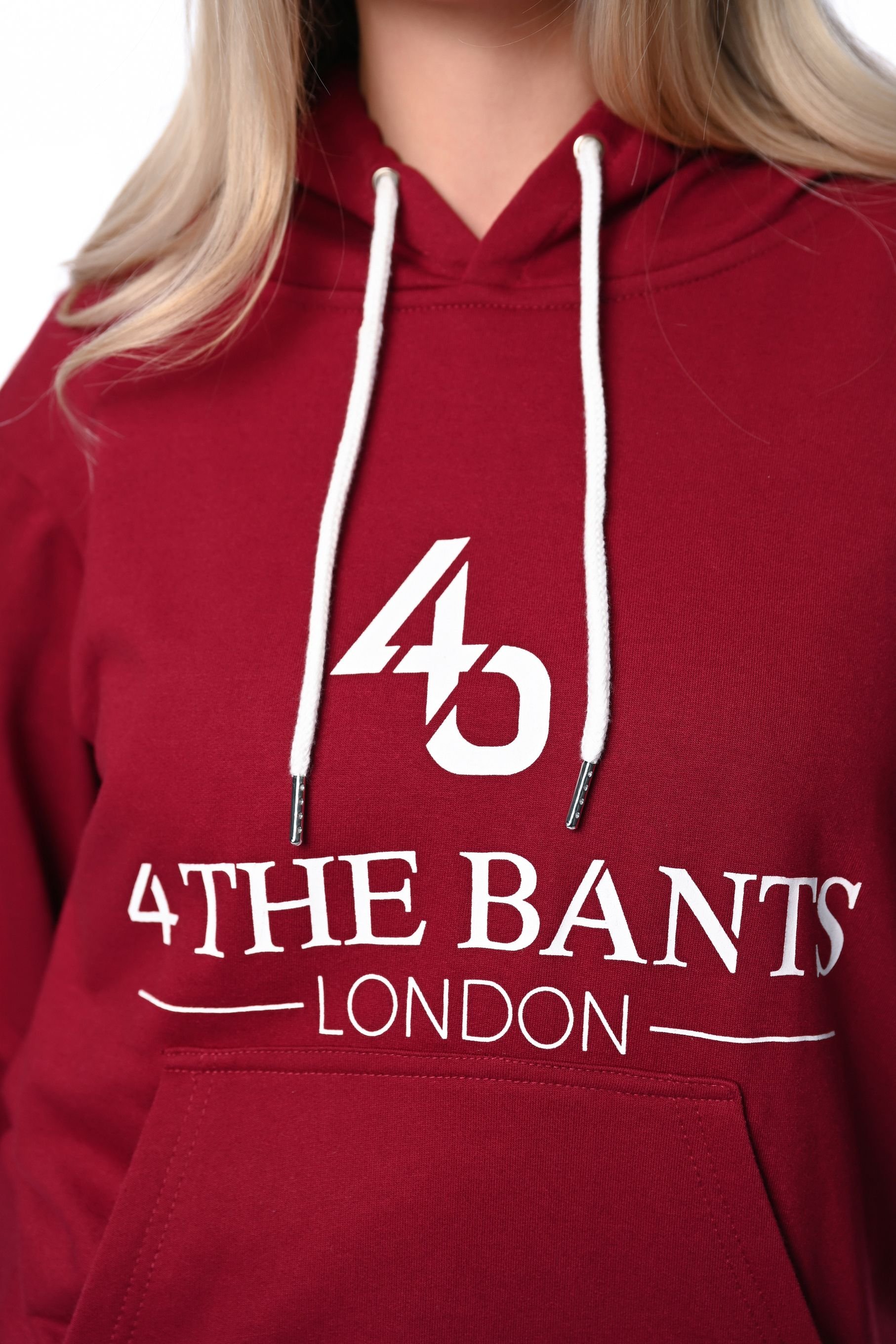 4 The Bants 4 The Bants Women's Series 2 Hoodie with Silk Lined Hood in Maroon - 4