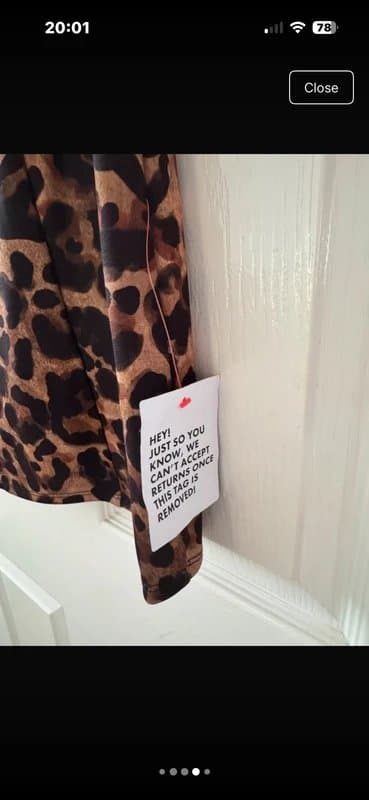 ASOS Leopard print dress