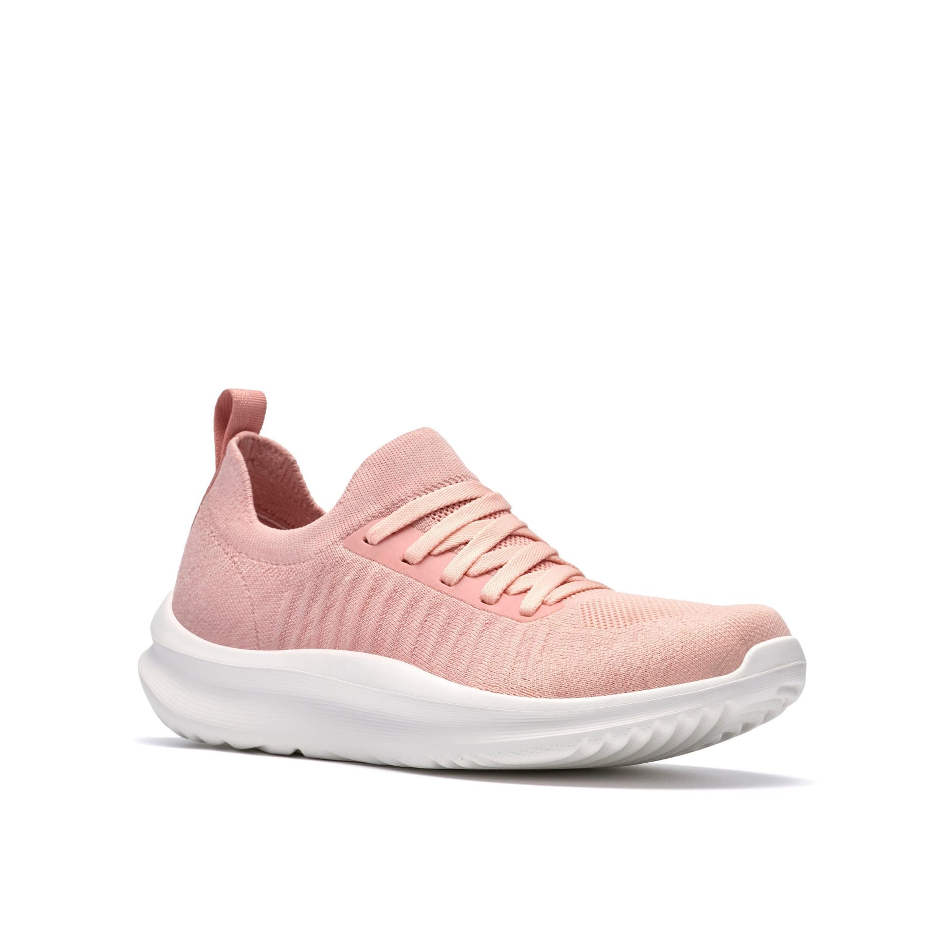 Clarks Clarks Women's Solevana Lace Dusty Pink Trainers - 4
