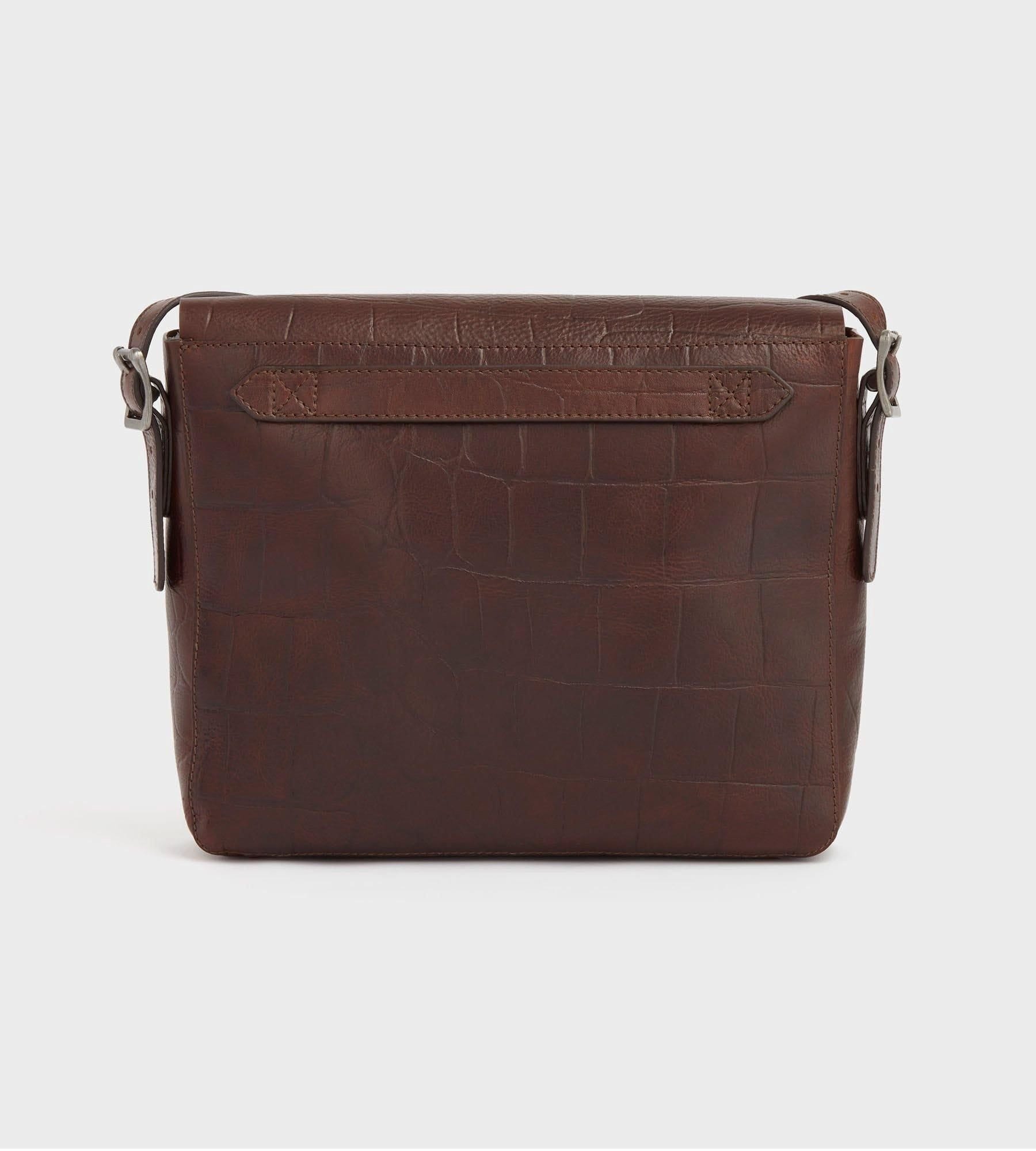 OSPREY LONDON OSPREY LONDON Men's The Brixton Leather Satchel Bag in Brown - 4