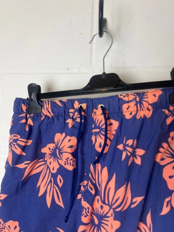 Dolce & Gabbana d&g beachwear swim shorts blue and coral floral size s mall