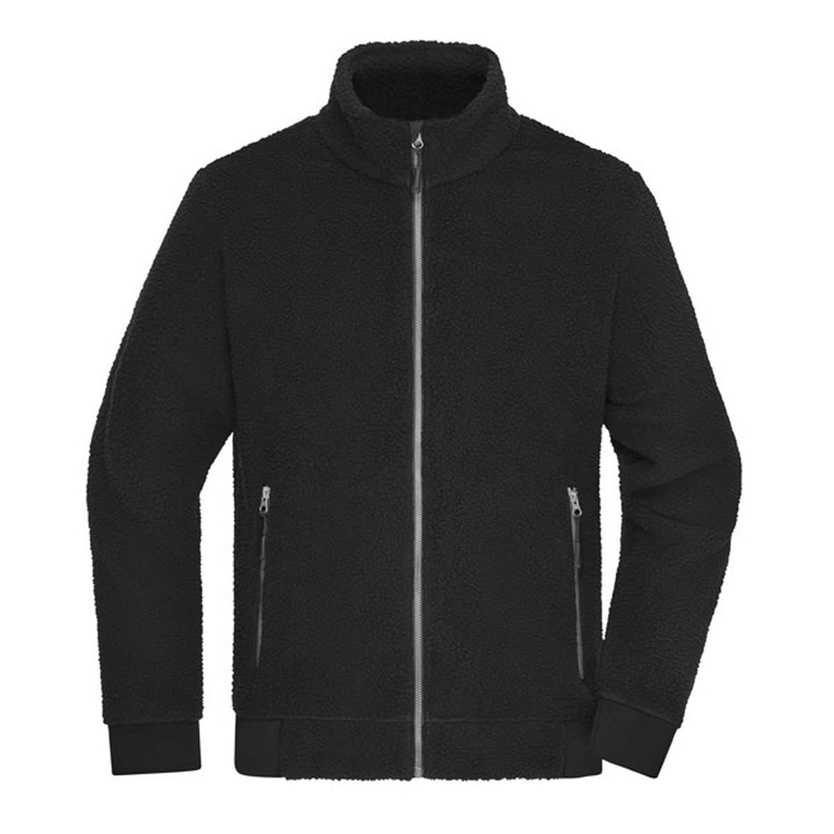 James and Nicholson James and Nicholson Men's Sherpa Fleece Jacket in Black