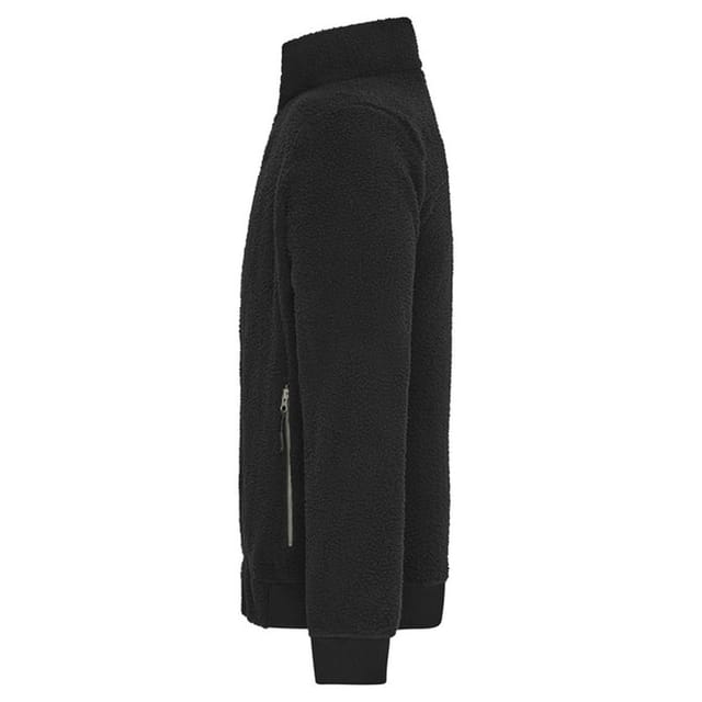 James and Nicholson James and Nicholson Men's Sherpa Fleece Jacket in Black - 3