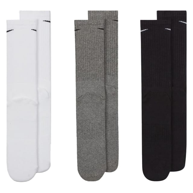 Nike Nike Men's Cushioned Everyday Boot Socks (Pack of 3) in White - 2