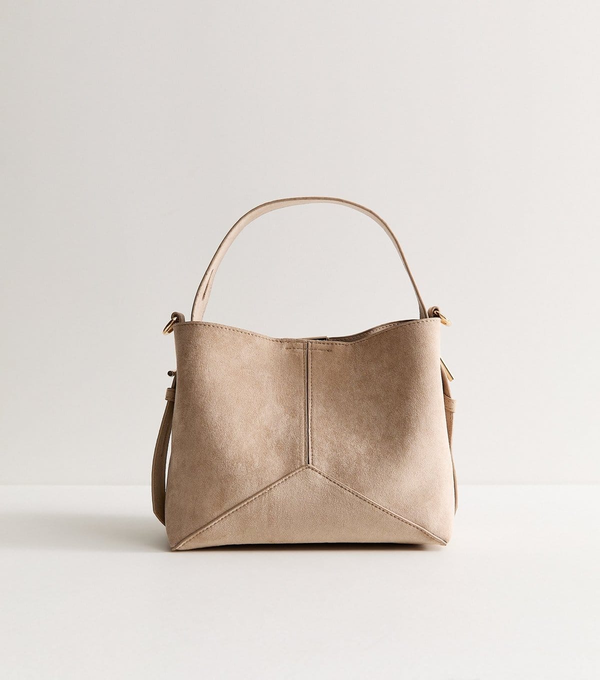 New Look Mink Faux Suede Bucket Bag Vegan New Look - 4