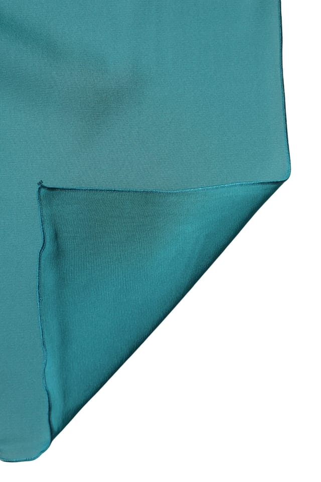Dolce & Gabbana Dolce & Gabbana Women's Silk Neck Wrap Shawl Stole Scarf in Teal - 2