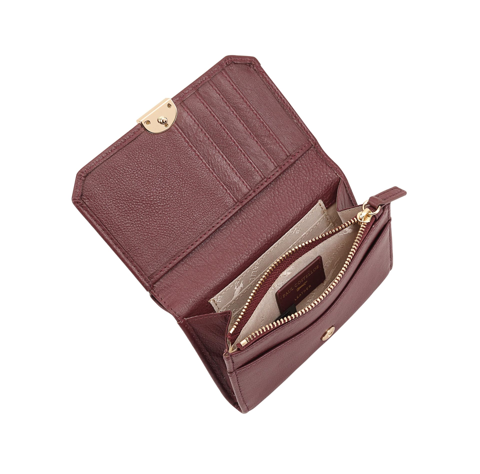 Paul Costelloe Paul Costelloe Women's Nawa Card & Note Case in Burgundy - 4