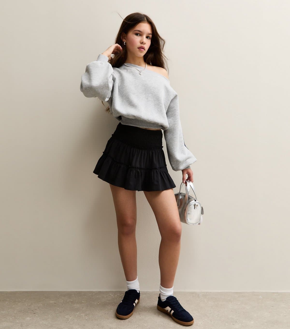 New Look New Look Black Jersey Mini Skort