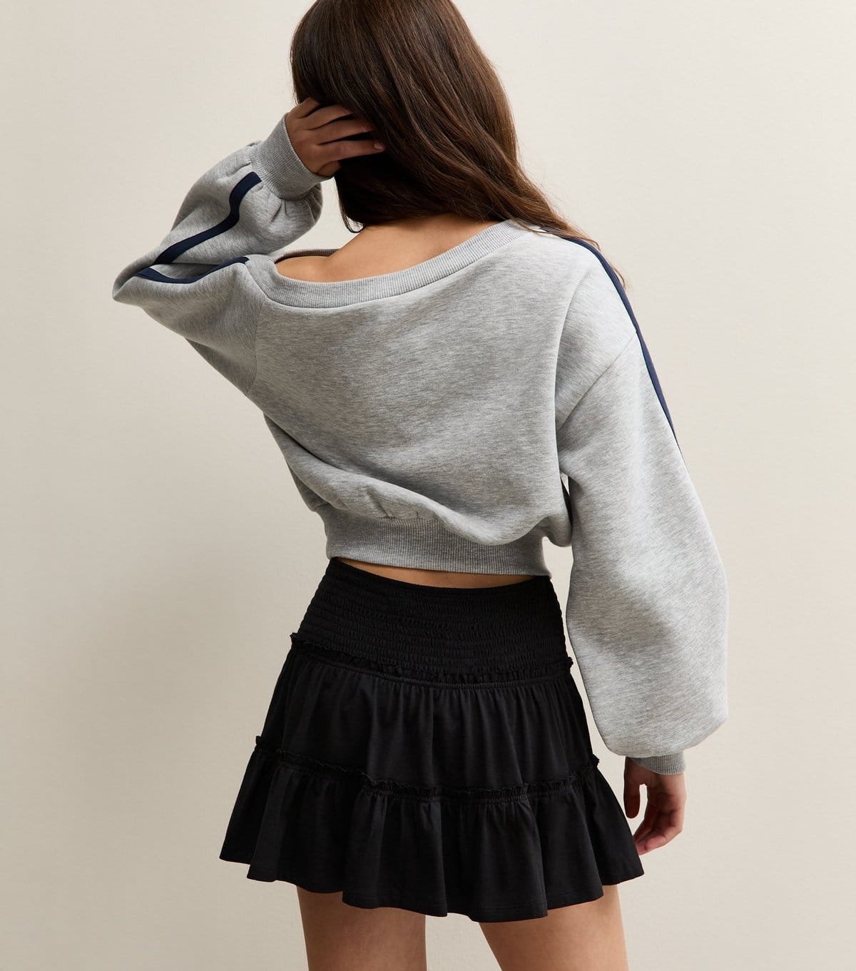 New Look Girls' Black Ruffled Jersey Skort New Look - 4