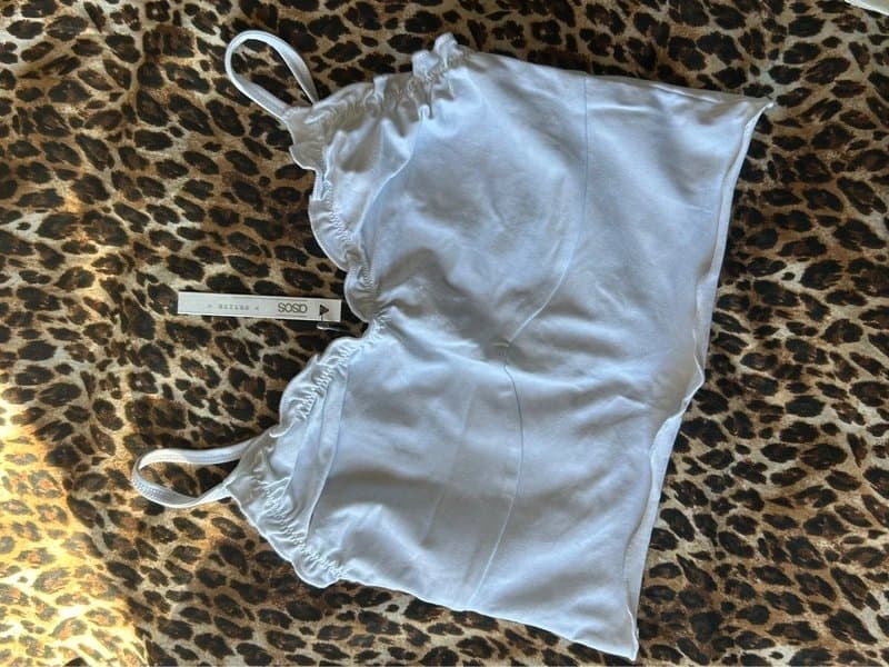 ASOS white petite cami crop top from ASOS