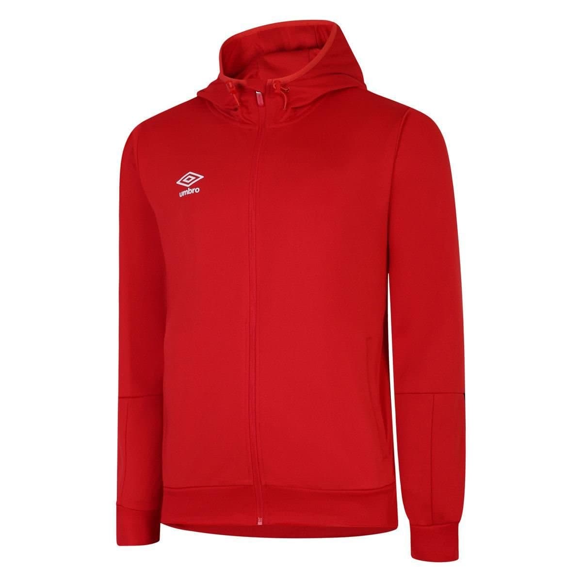 Umbro Umbro Men's Total Training Knitted Full Zip Hoodie in Dark Red