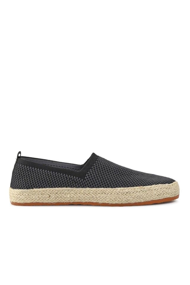 Pavers Pavers Men's Breathable Slip-On Espadrilles in Black - 2
