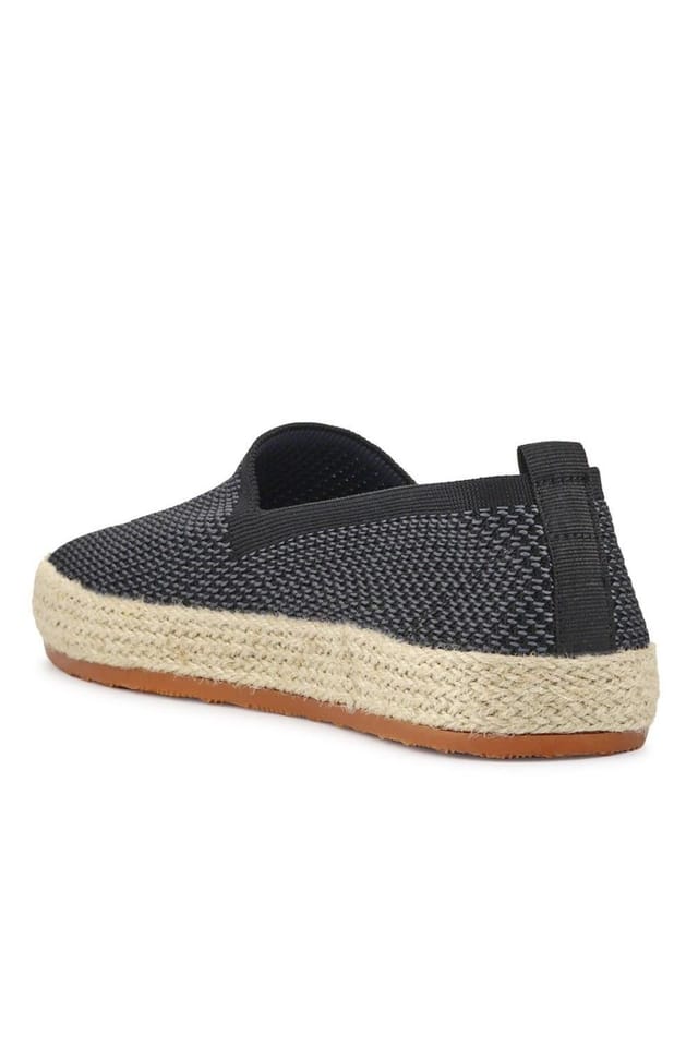Pavers Pavers Men's Breathable Slip-On Espadrilles in Black - 3