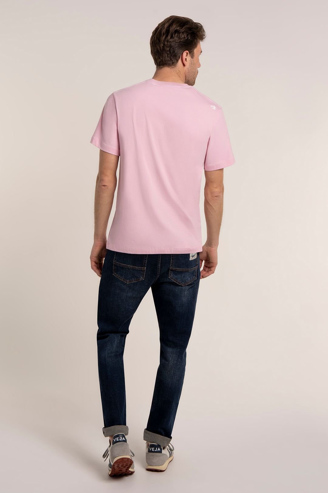 Brakeburn Brakeburn Men's POPPLETON T-SHIRT in Pink - 2