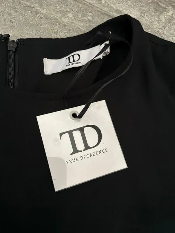 True Decadence True decadence black pleated detail dress size S RRP £50 NEW with tags