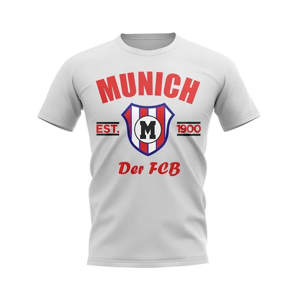 FC Bayern Munich FC Bayern Munich Men's Personalised Established Football T-Shirt in White