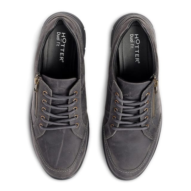 Hotter Hotter Men's 'Finn' Dual Fit Trainers in Dark Grey - 3