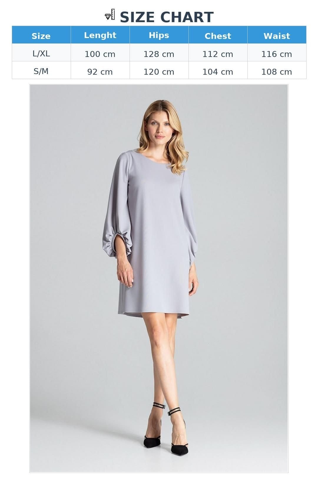 Love Lace Love Lace Women's Grey Trapeze Midi Dress with Half Round Neck - 4