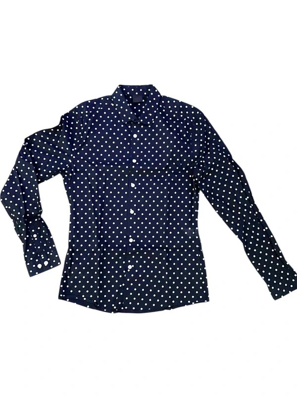 ASOS ASOS navy & white polka dot shirt - 1