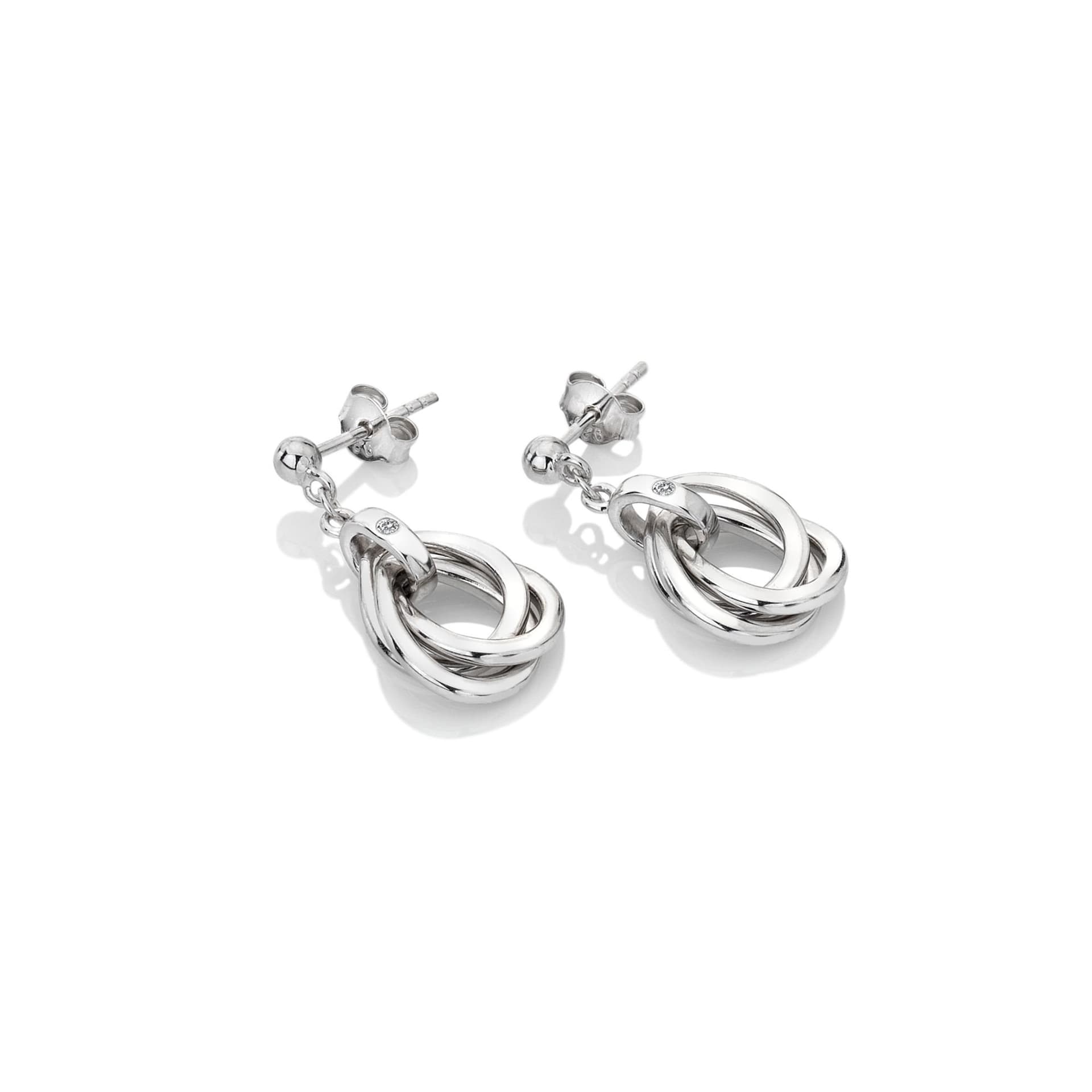 Hot Diamonds Hot Diamonds Silver Trio Teardrop Earrings