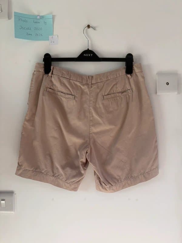 Marks & Spencer M&S shorts size 14 cargo chino beige pink summer holiday garden days out casual