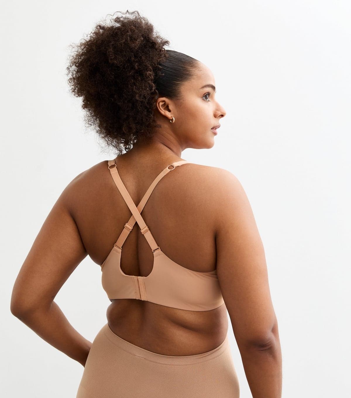 New Look Women's Plus Size Tan Multiway Smooth Non Padded Bra Curves New Look