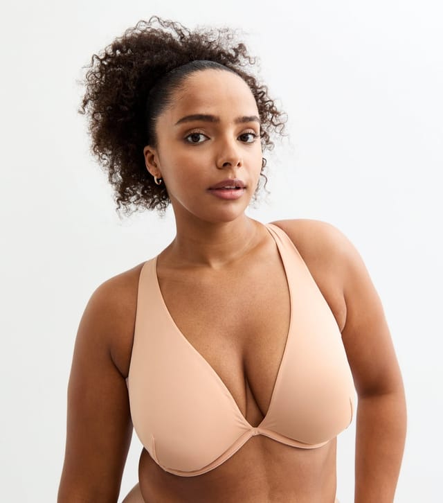 New Look Women's Plus Size Tan Multiway Smooth Non Padded Bra Curves New Look - 3