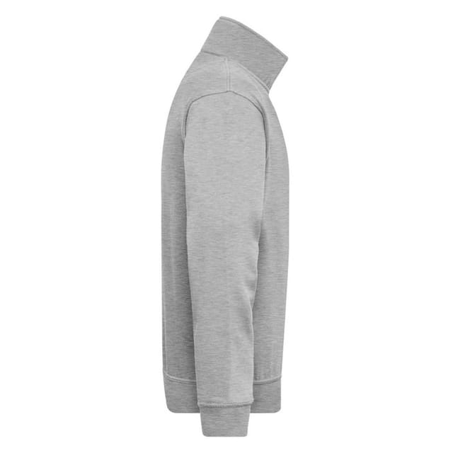 James and Nicholson James and Nicholson Men's Workwear Quarter Zip Sweatshirt in Grey - 3