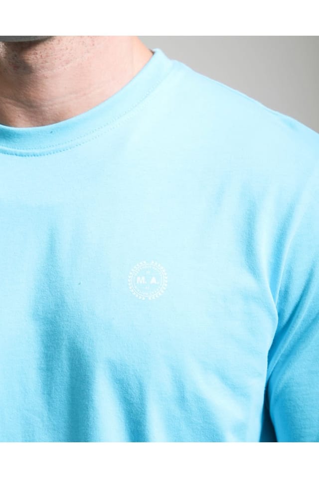 Marshall Artist Marshall Artist Men's Delta Logo T-Shirt Cyan Blue - 3