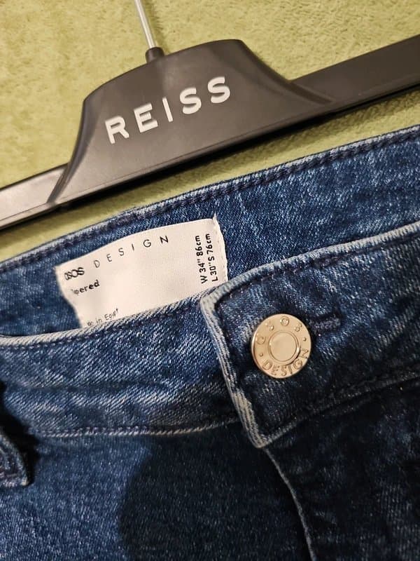 ASOS Design Asos design  stretch tapered jeans in retro mid wash