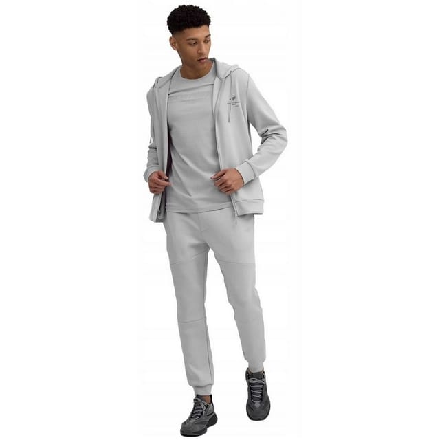 4F 4F Men's SS23TTROM152 Jogging Bottoms in Grey - 2