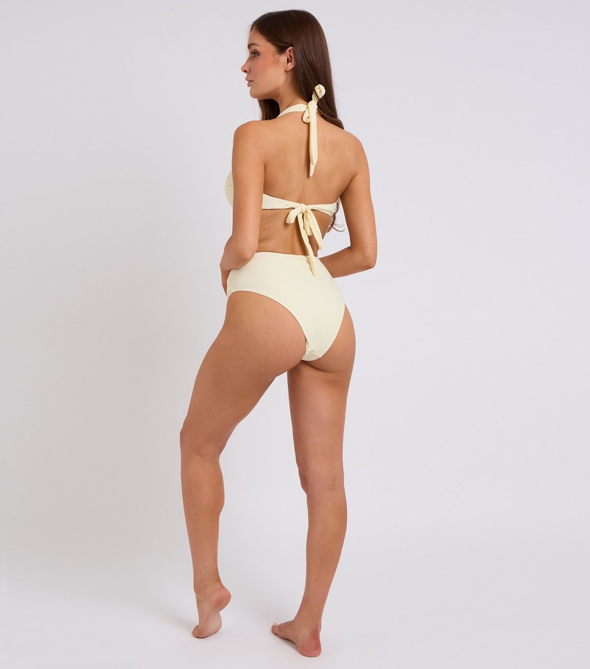 Urban Bliss Women's Light Yellow Ring Detail High Waisted Bikini Bottoms Urban Bliss New Look - 4