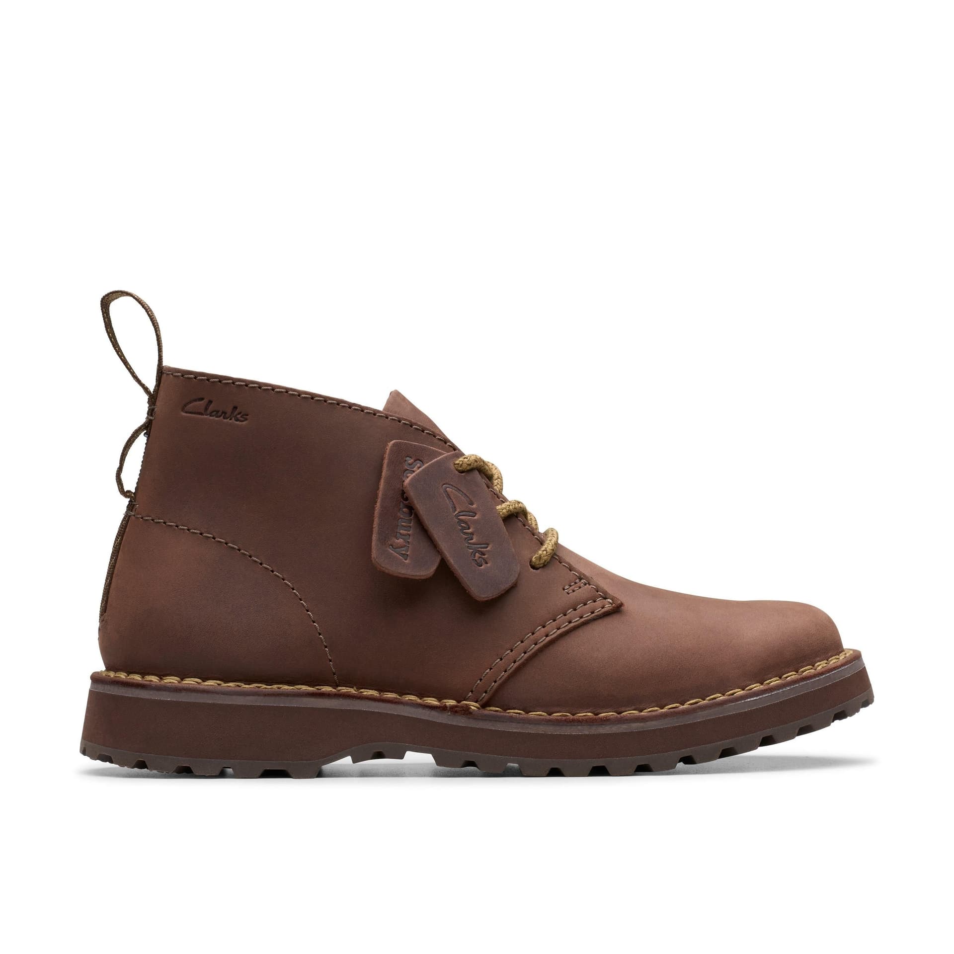 Clarks Clarks Men's Solsbury Desert Boot Dark Brown Leather Lace Up, Ankle Boots