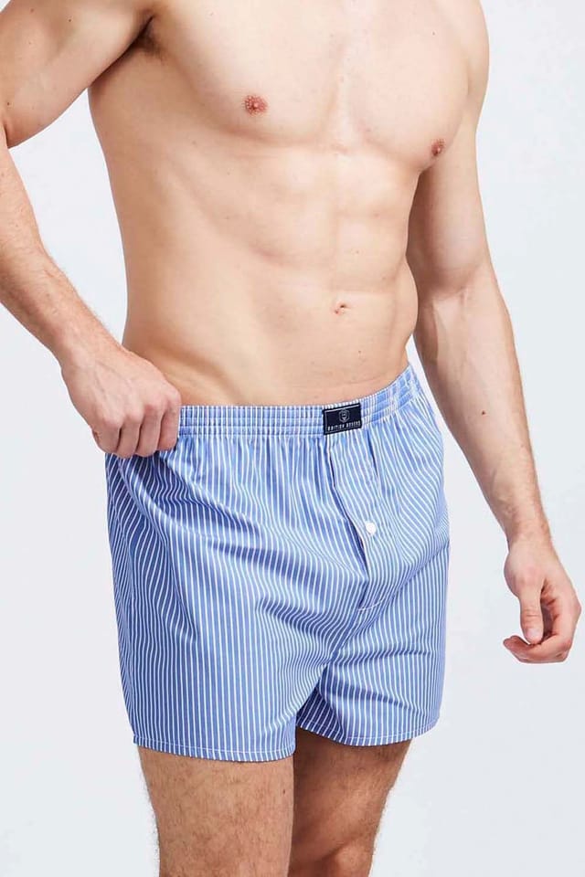 British Boxers British Boxers Men's - Burford Stripe in Blue - 3