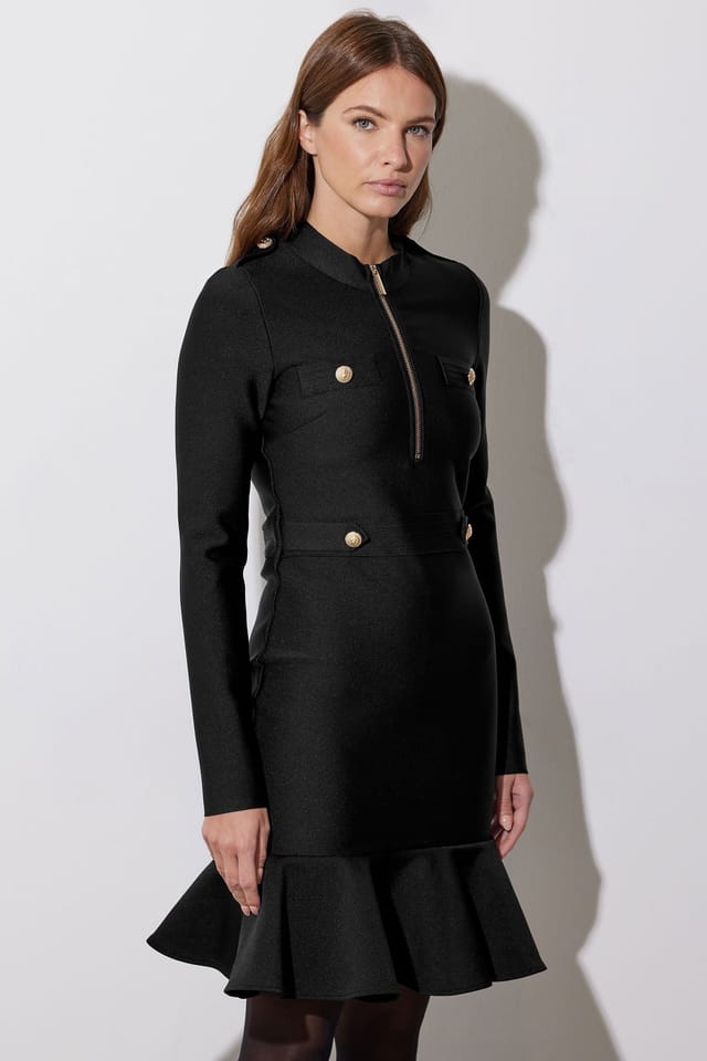Star By Julien Macdonald Star by Julien Macdonald Women's Frill Detail Dress in Black - 3