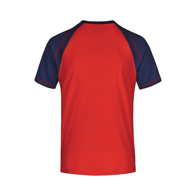 James and Nicholson James and Nicholson Men's Contrast Raglan T-Shirt in Red - 2