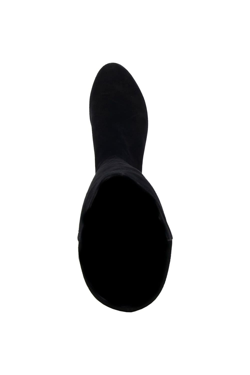 Dune London Dune London Women's Wide Fit 'Tayla' Suede Knee High Boots in Black - 4