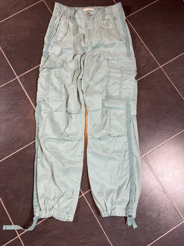Marks & Spencer Mint Green Cargo Trousers