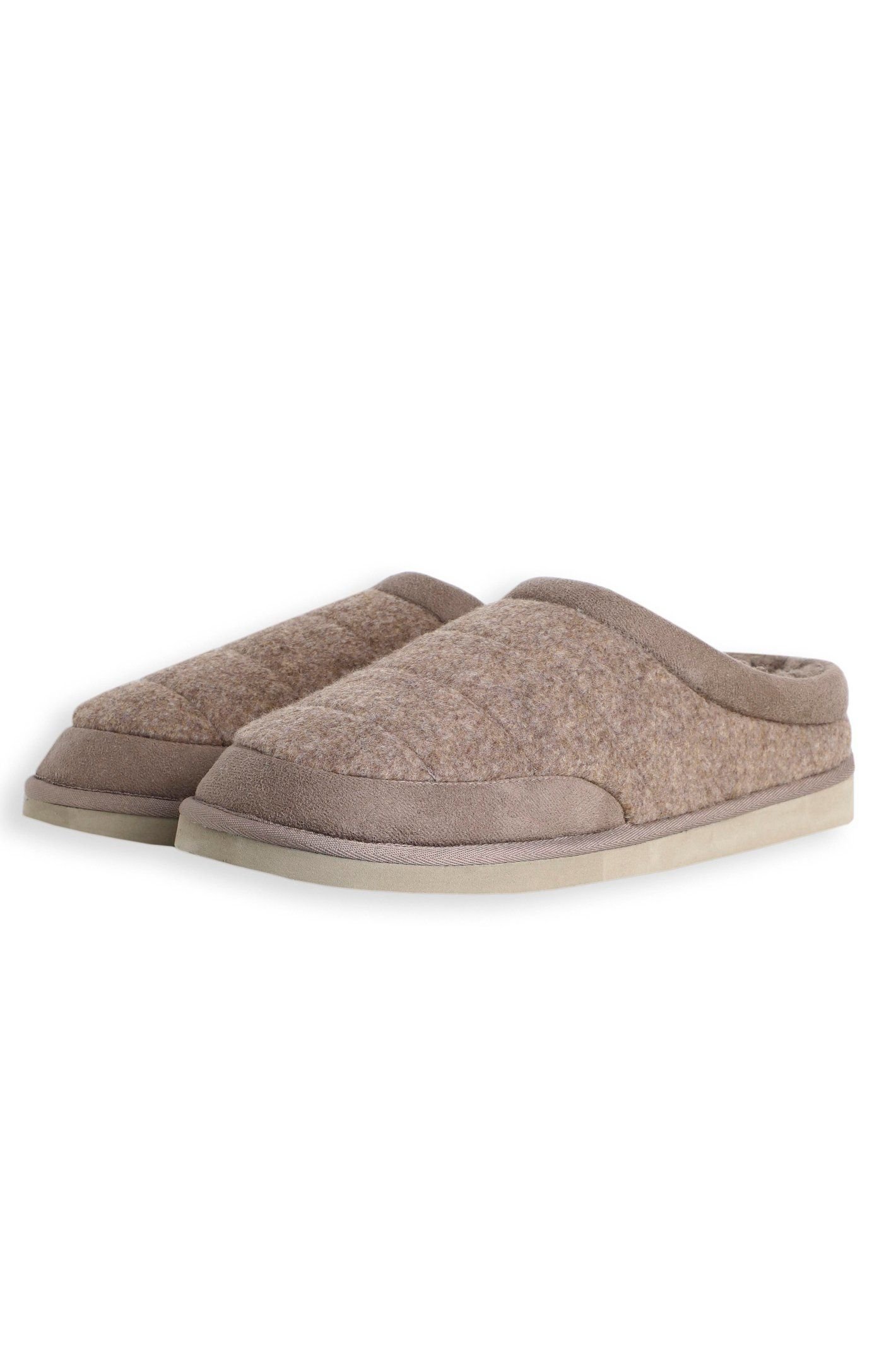 Weird Fish Weird Fish Men's Newbridge Felt Slippers in Tan - 2