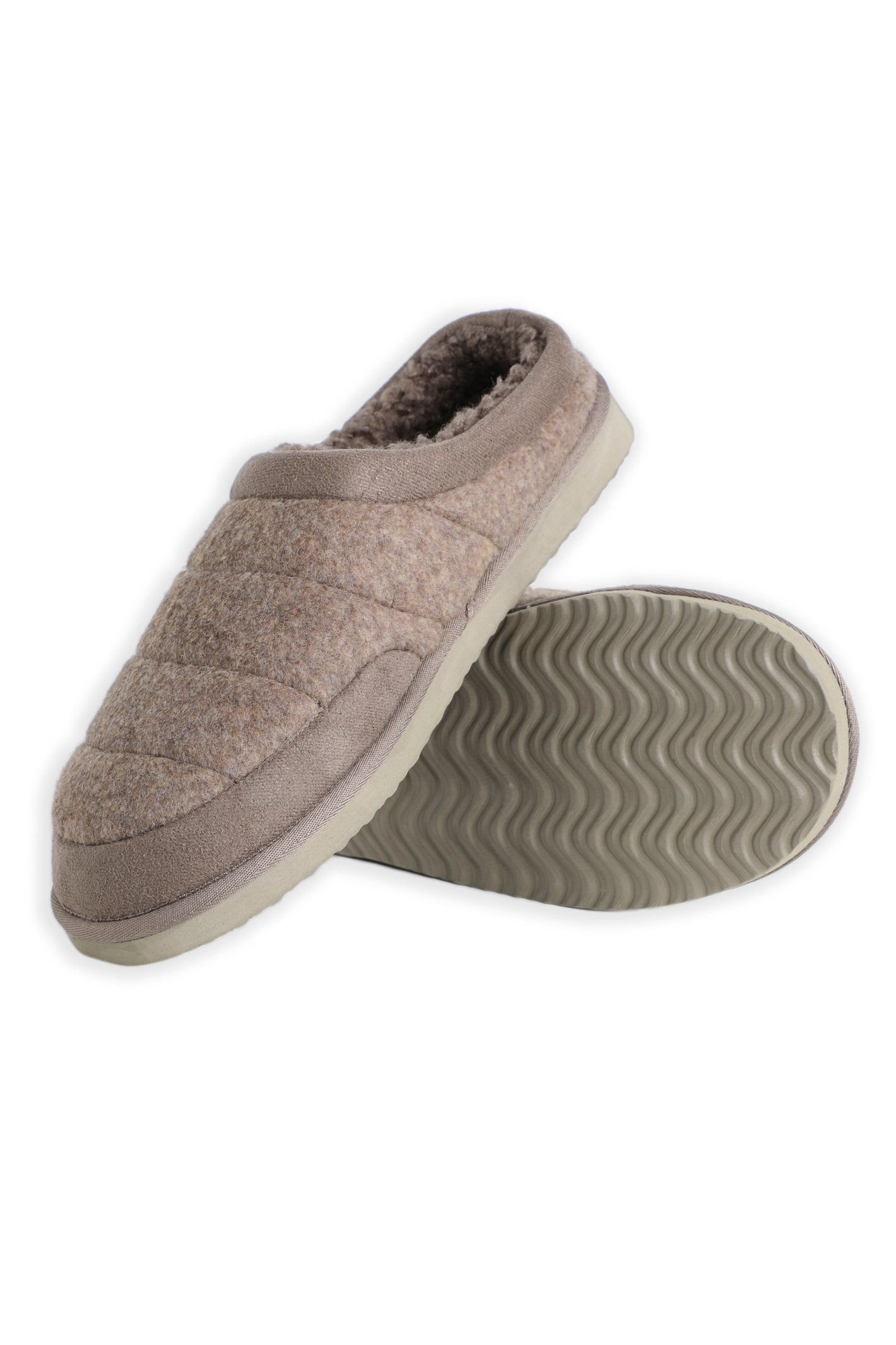 Weird Fish Weird Fish Men's Newbridge Felt Slippers in Tan - 4