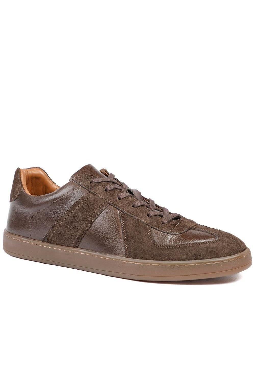 Jones Bootmaker Jones Bootmaker Brown Leather Men's Trainers