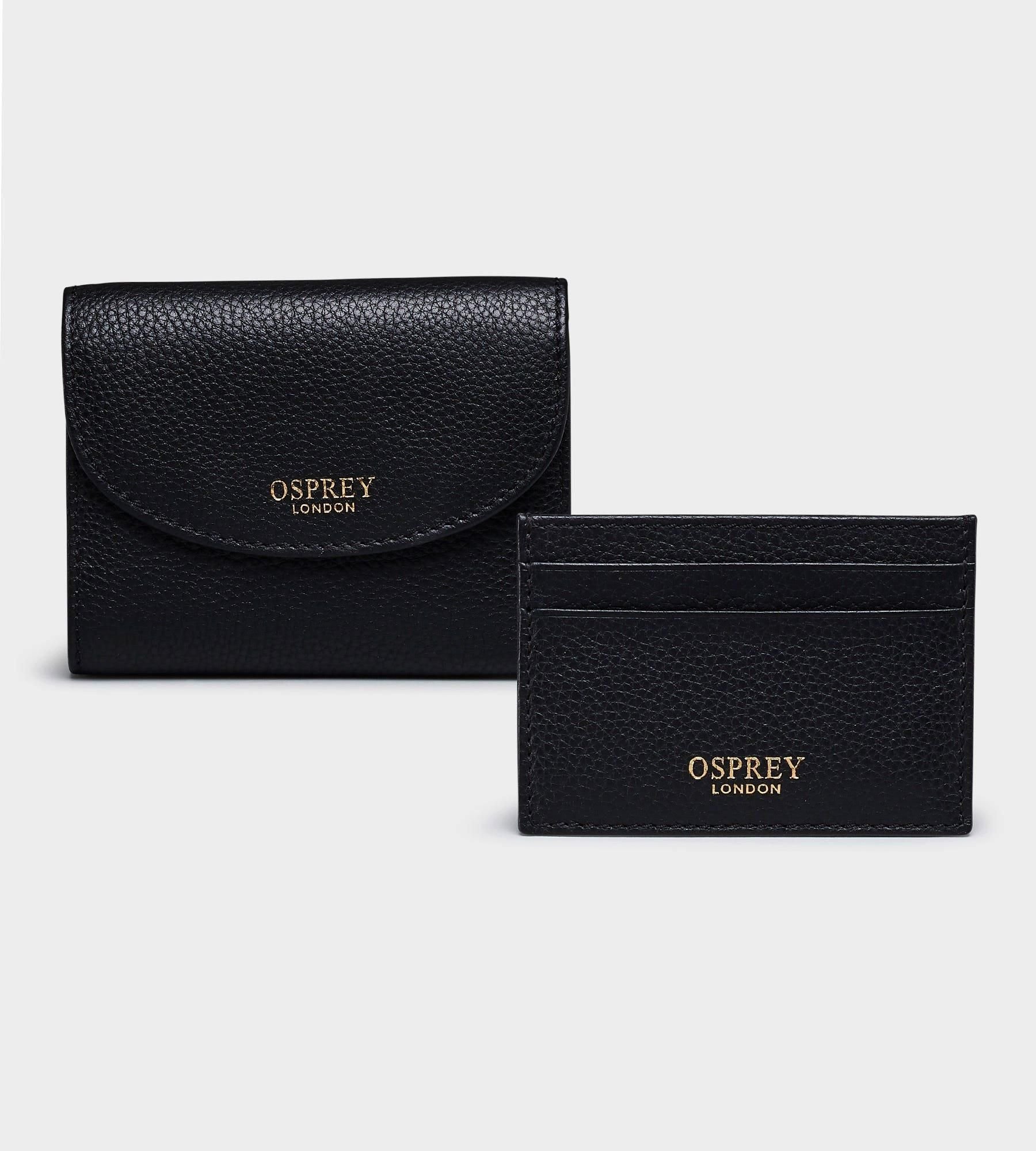 OSPREY LONDON OSPREY LONDON Women's The Tilly Leather Purse Gift Set in Black - 2